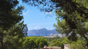 sea view from terrace in santa ponsa, mallorca