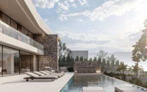 Premium modern new-build villa 2025 in Santa Ponsa with open-plan living and designer kitchen.