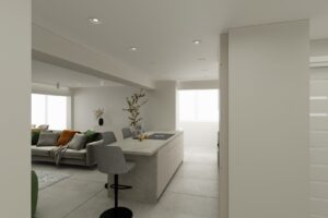 apartment next to entrance to the portals nous