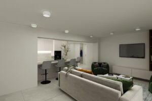 apartment next to entrance to the portals nous